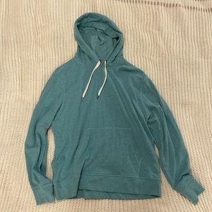 Amazon essentials sweatshirt- teal- worn a few times. Comfortable!